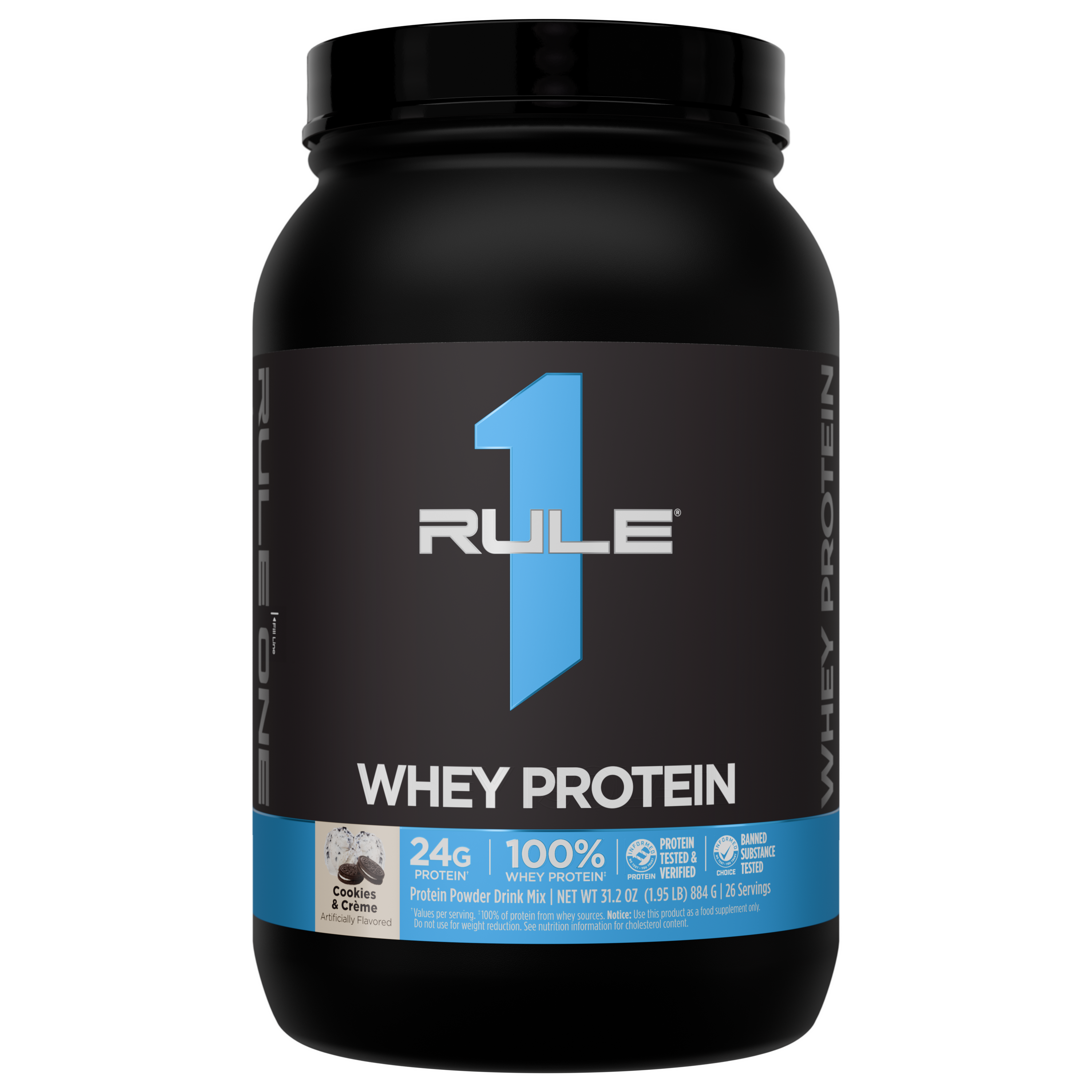Rule 1 R1 Whey Blend - 2 lb - Cookies & Creme